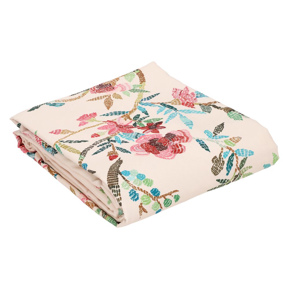 Funda de plumón estampada y bordada boró Individual