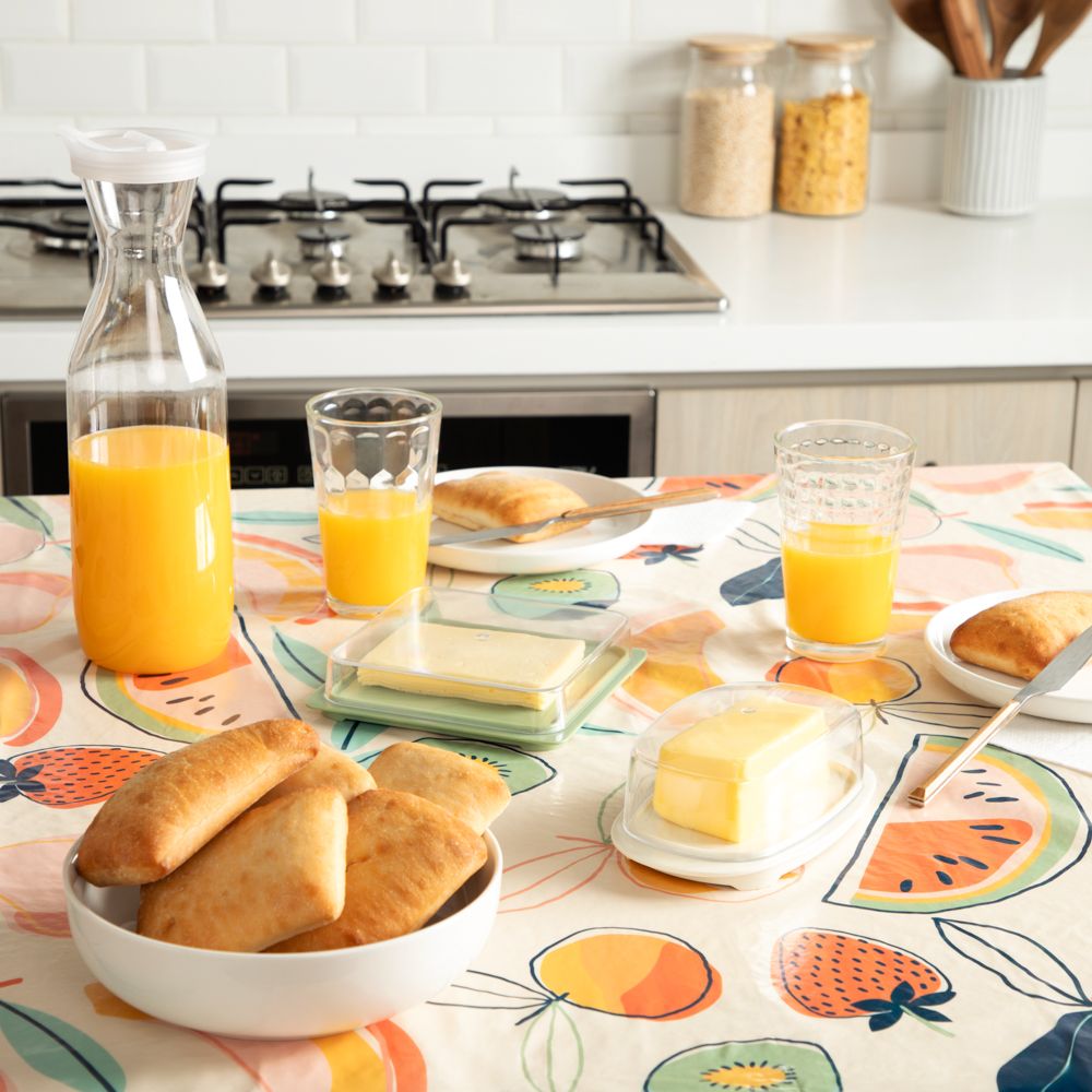 Contenedor de queso de melamina 16x3.5 cm