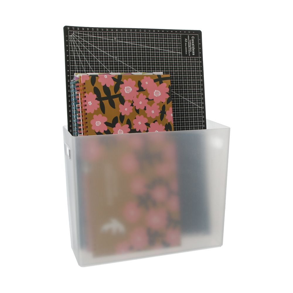 Organizador documentos de plástico 12x31x25 cm