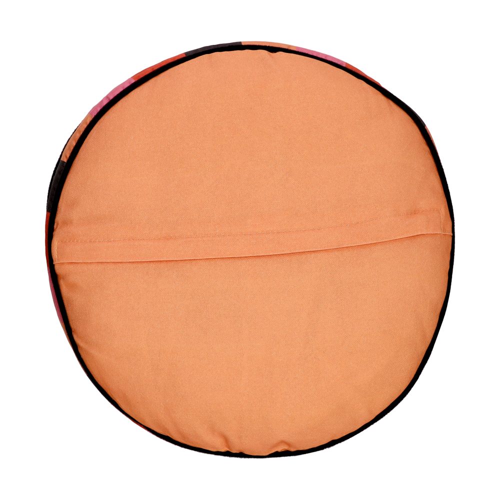 Cojín de algodón con bordado diámetro 35 cm