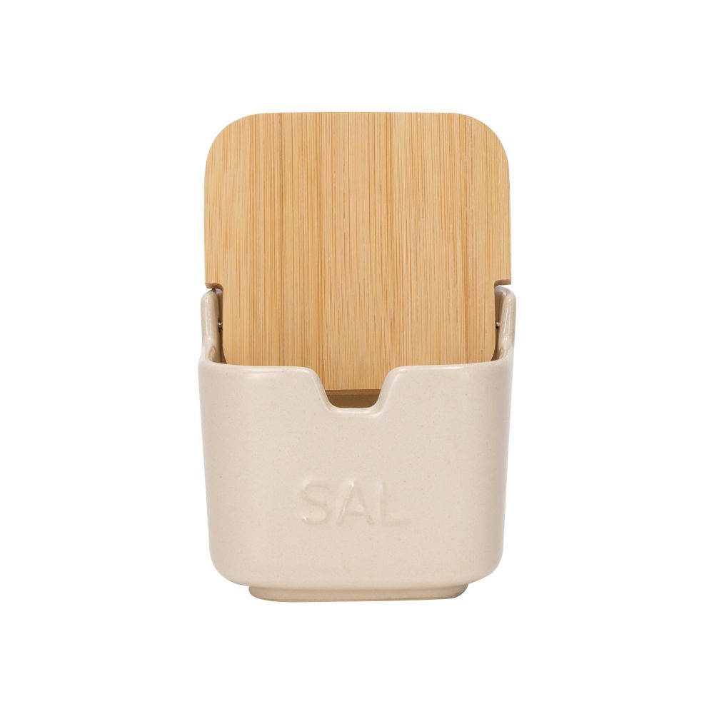 Salero con tapa abatible