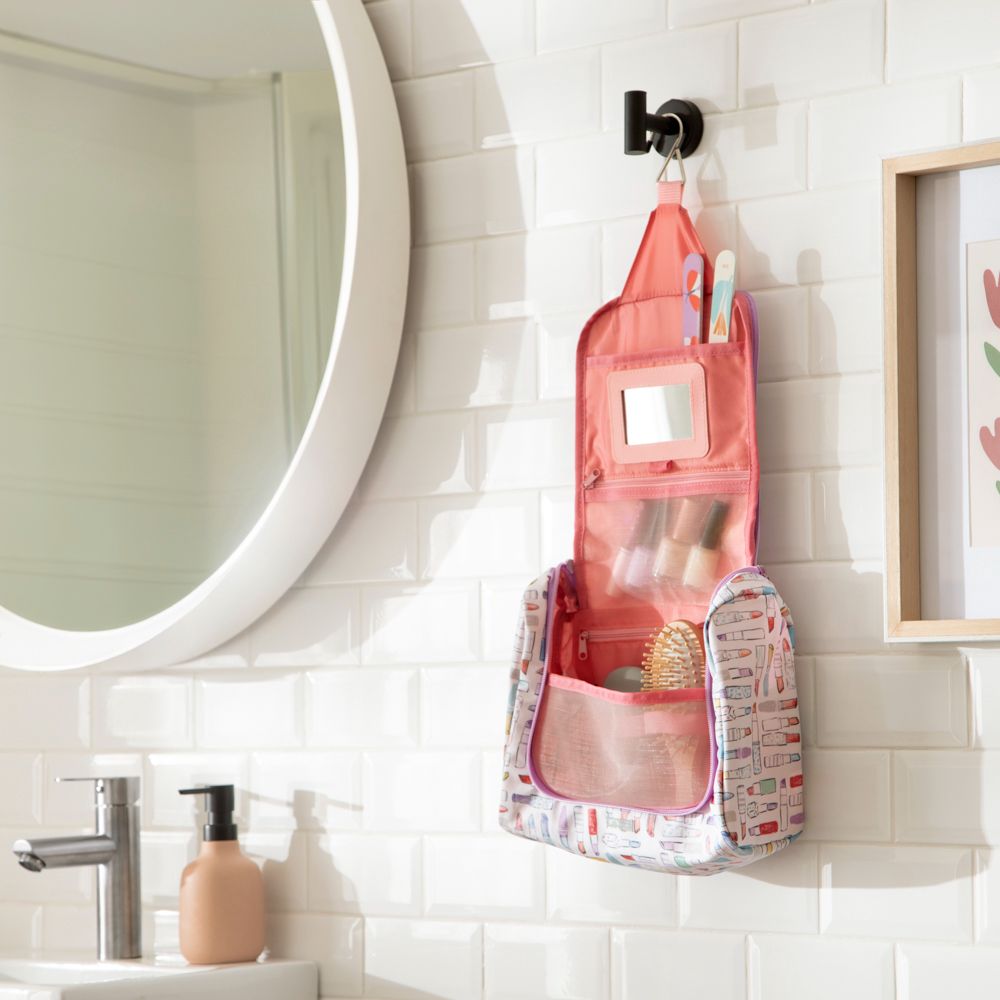 Cosmetiquera de viaje estampado 27x12,5x21,5 cm