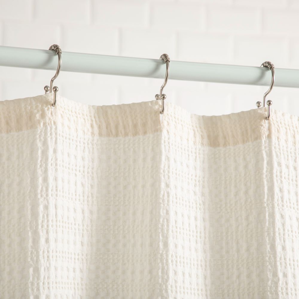 Cortina para baño de algodón jacquard 180x190 cm