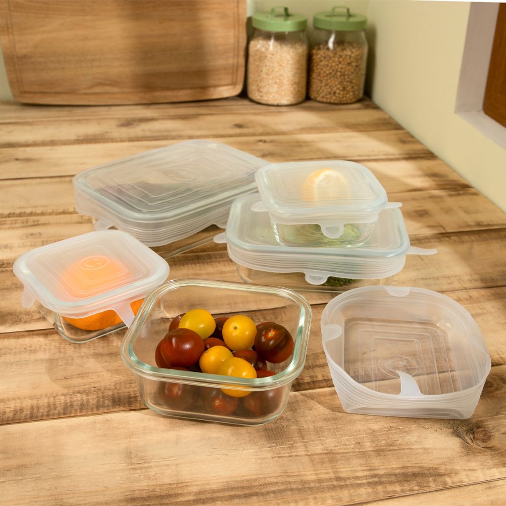 Set de 6 tapas de silicón