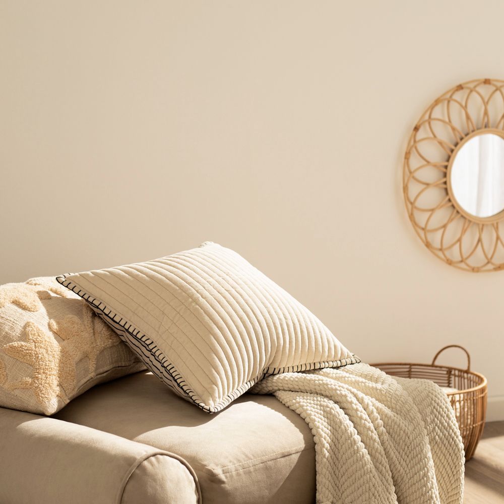 Funda de cojín con diseño tufted 40x60 cm