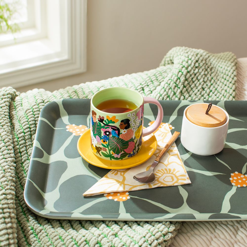 Bandeja de melamina con diseño 41x30.5 cm