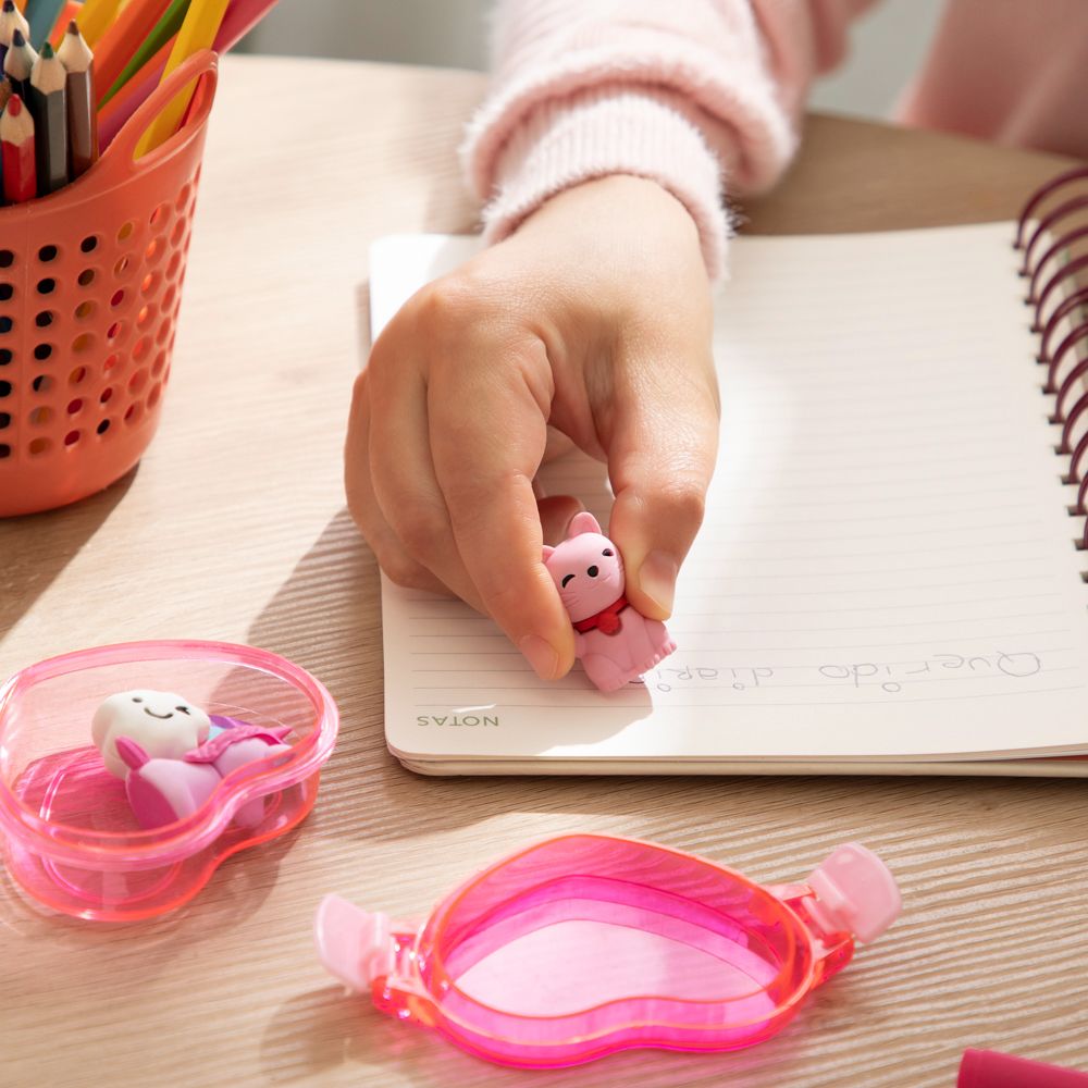 Set de 3 gomas de borrar pequeñas