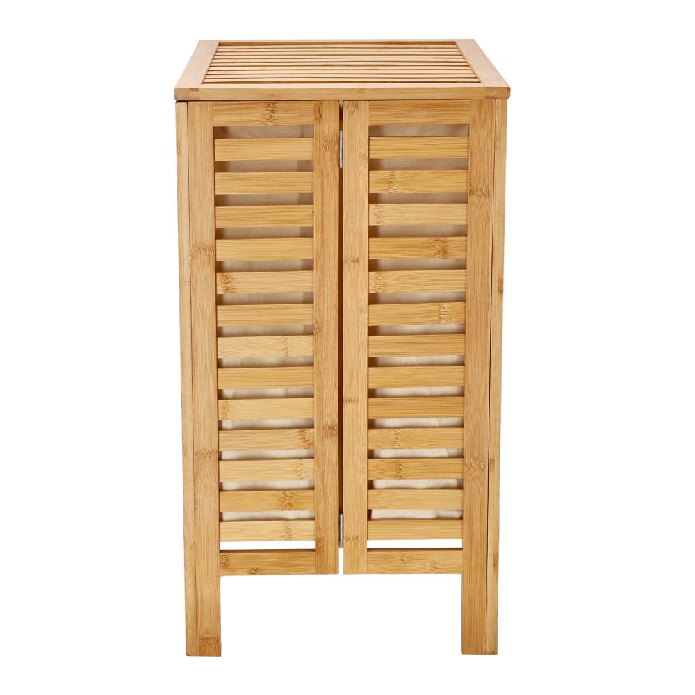 Canasto para ropa doble de bambú