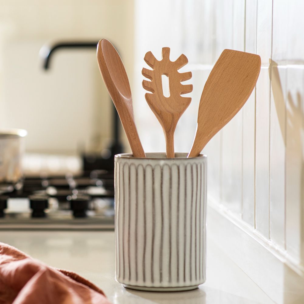 Set 3 Utensilios Madera de Haya 6x1x30 cm