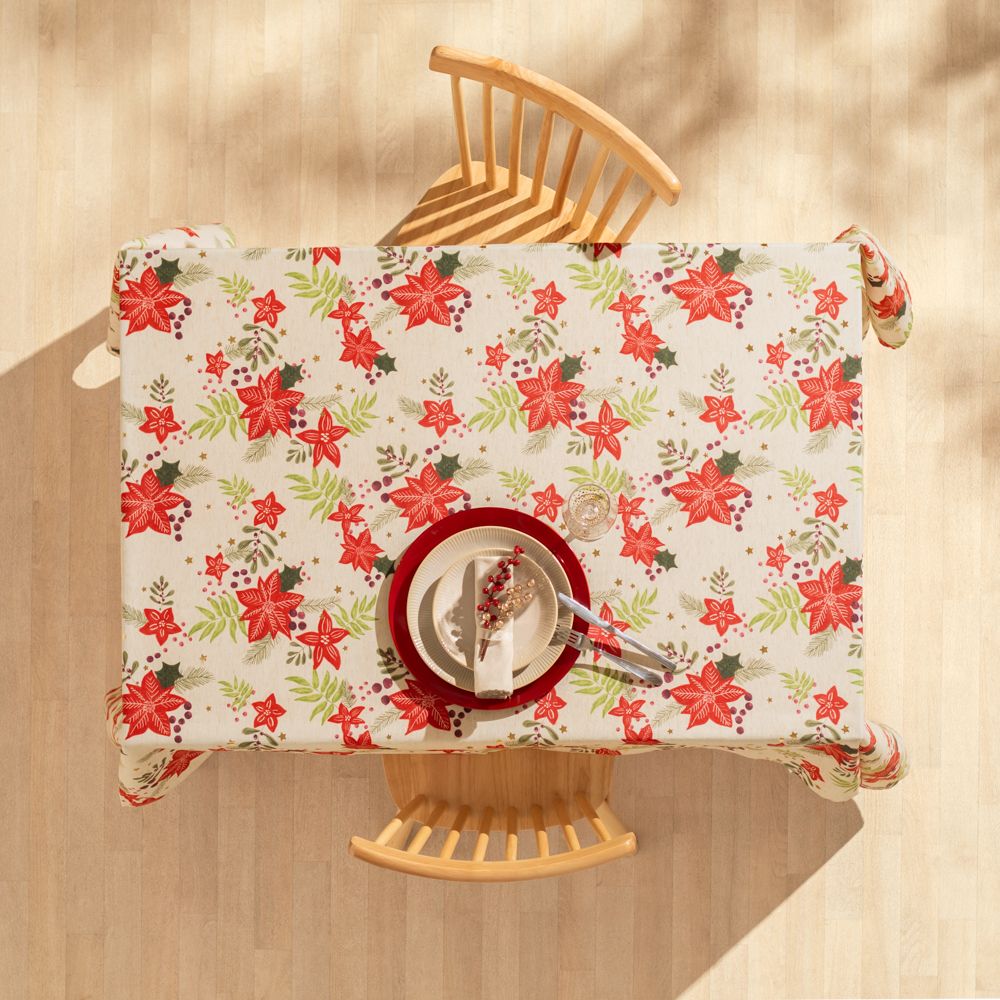 Mantel estampado navideño 150x250 cm