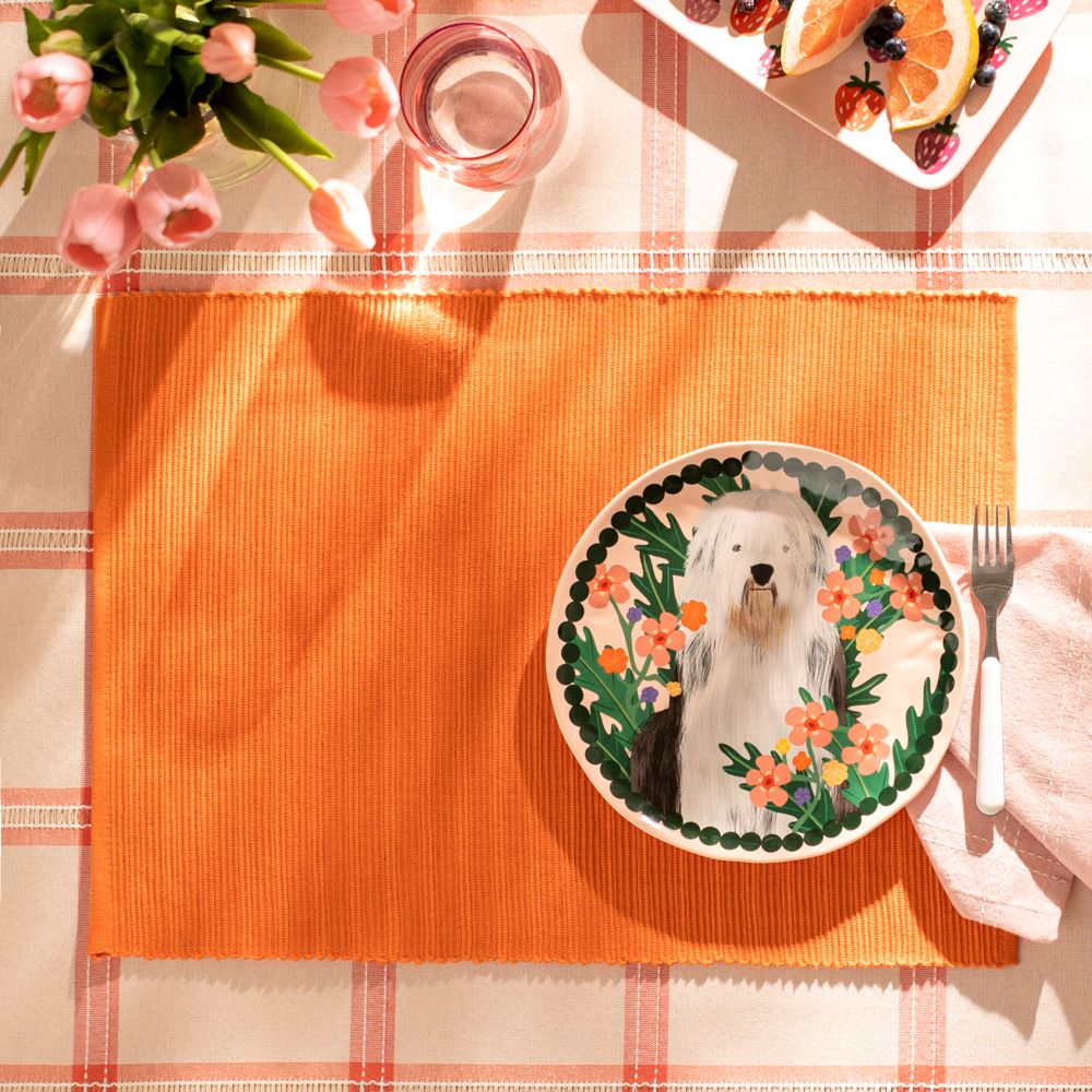 Plato redondo con diseño 20.8 cm