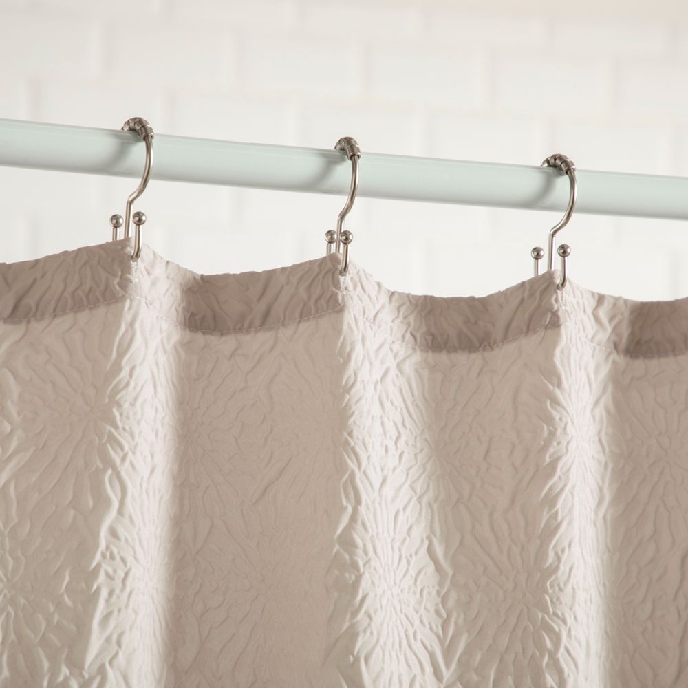 Cortina de baño con diseño texturizado 180x180 cm