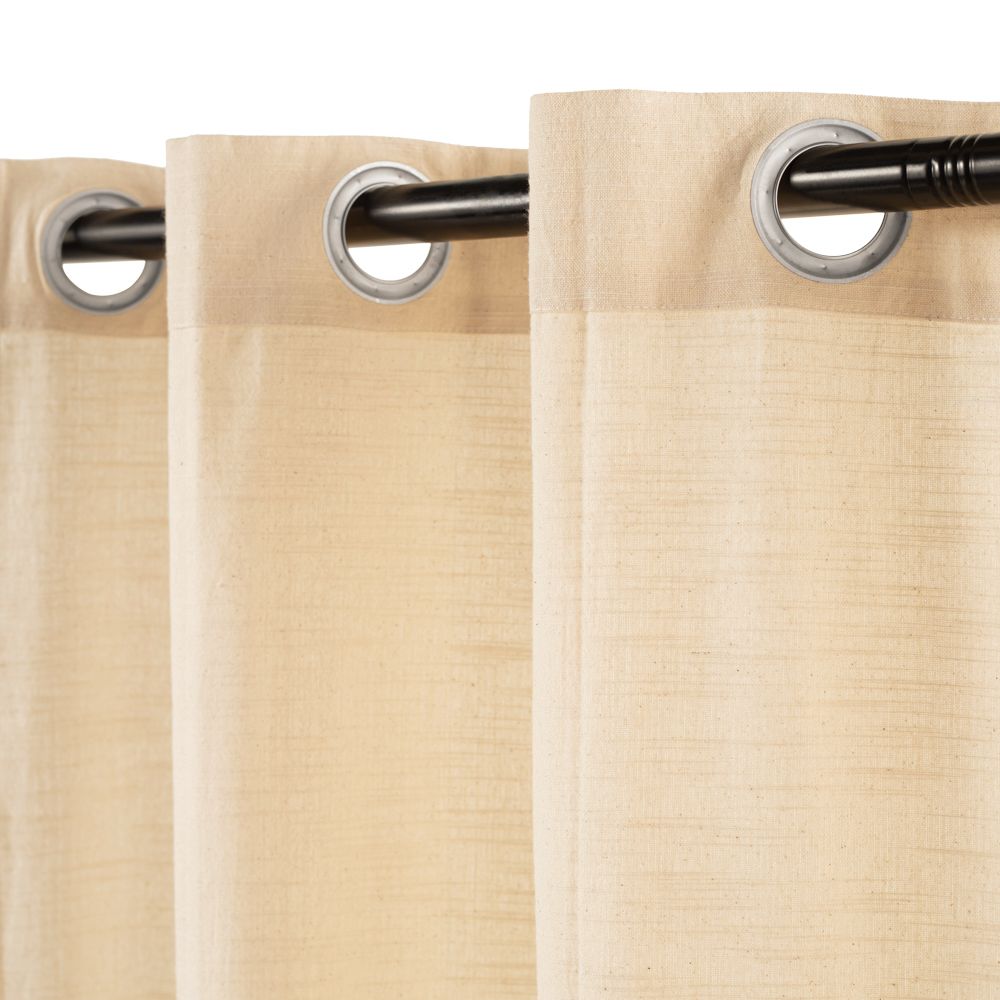 Set de 2 Cortinas de algodón bordado 140x240 cm