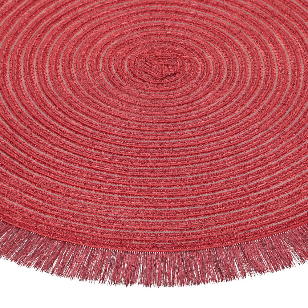 Individual redondo tejido navideño diámetro 38 cm