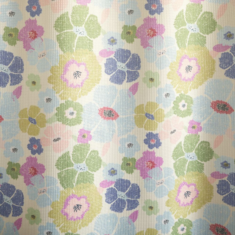 Cortina de baño waffle estampada 180x180 cm