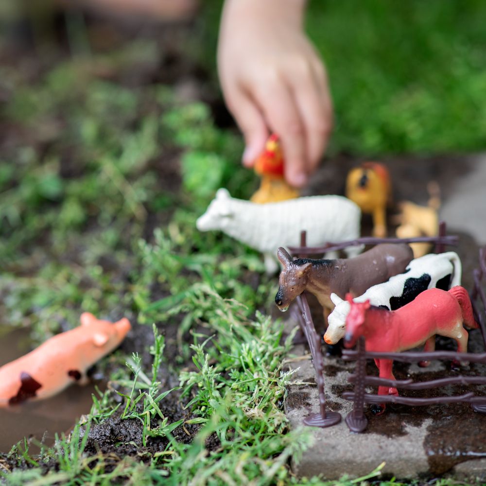 Set balde de animales de granja 13 piezas S