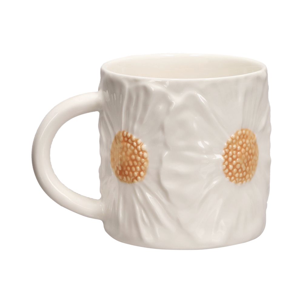 Taza con diseño flor 420 ml