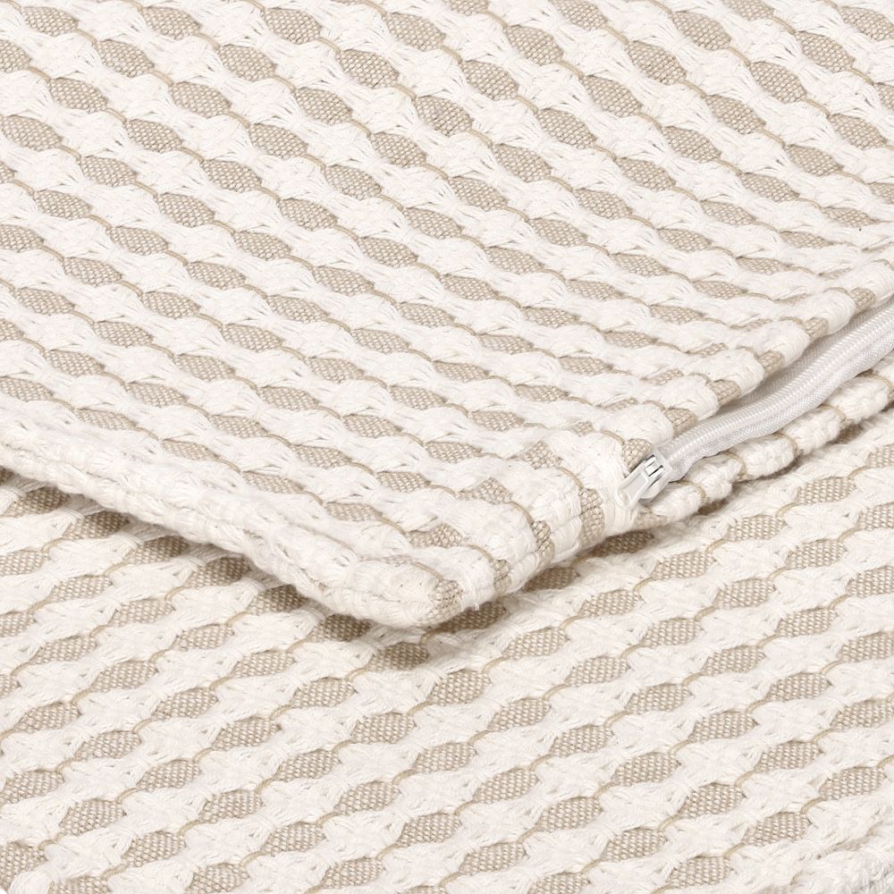 Funda de cojín algodón hilado 45x45 cm