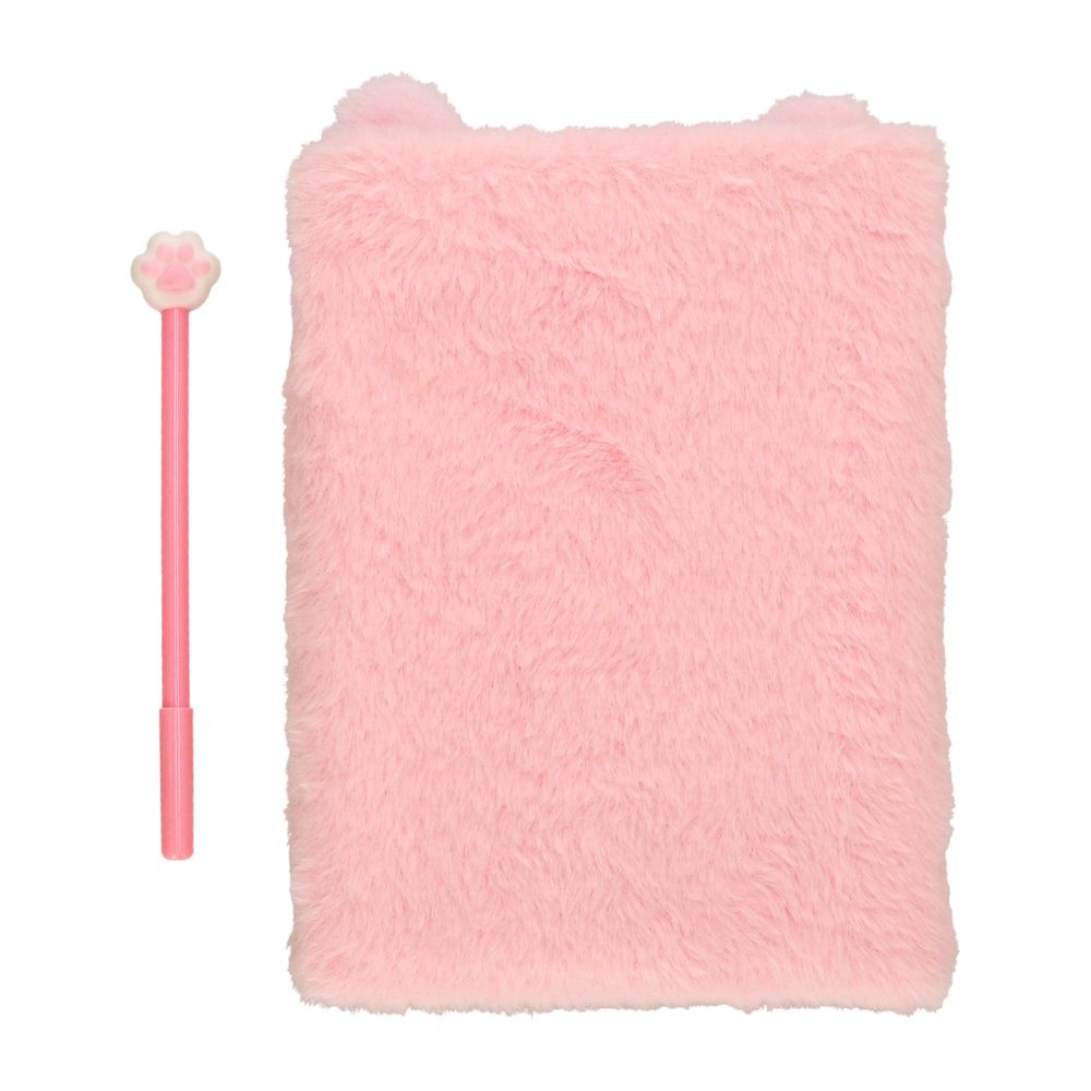 Cuaderno peluche con bolígrafo