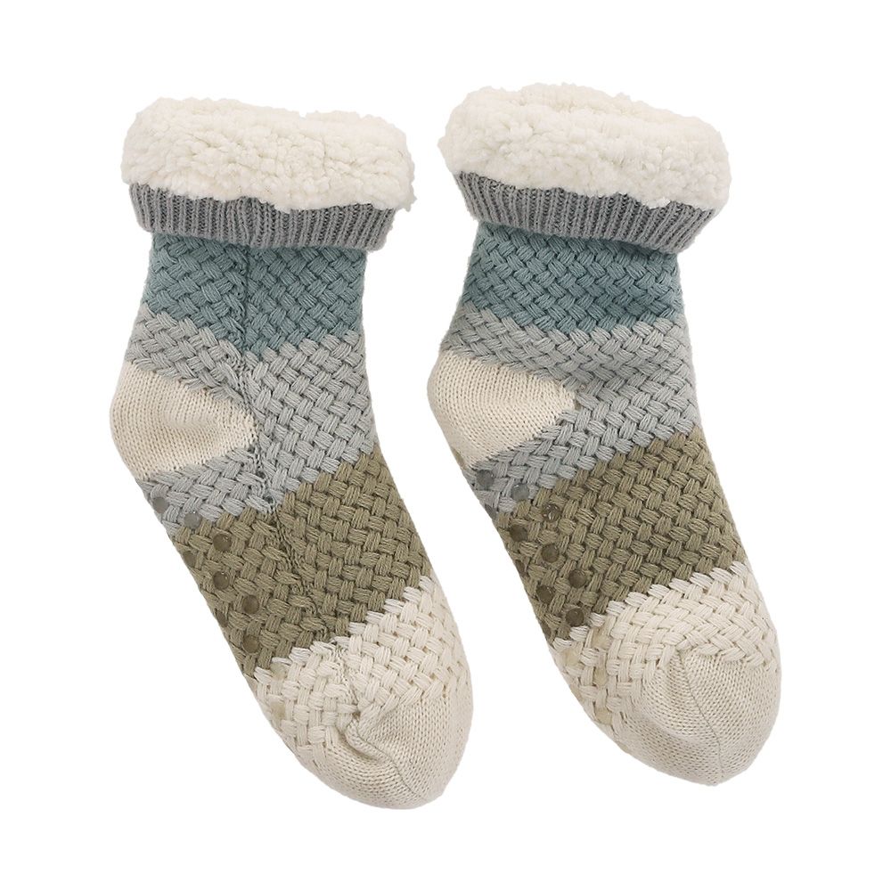 Calceta tejida sherpa con diseño G