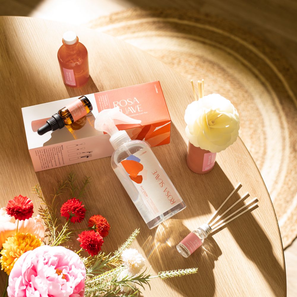 Set de varitas aromáticas rosa suave 100 ml