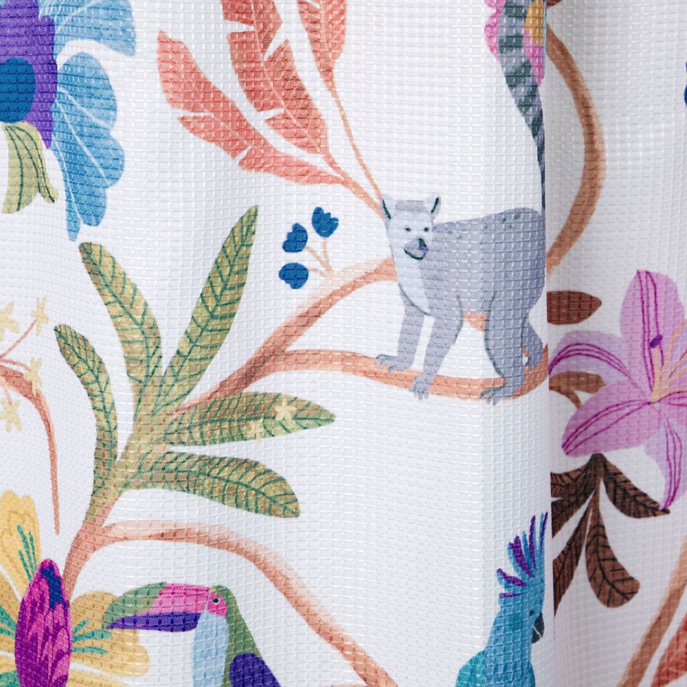 Cortina de baño waffle texturizada 180x180 cm