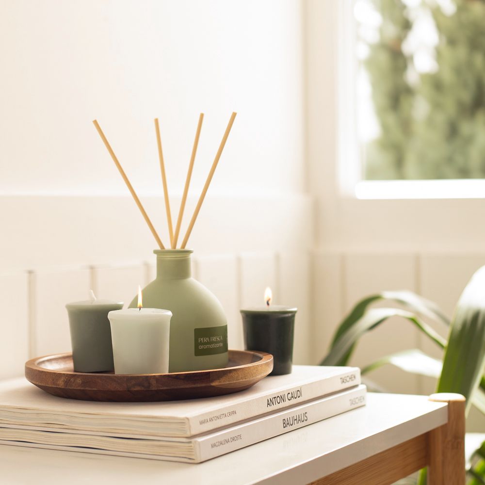 Set 3 Velas Votivas Té verde