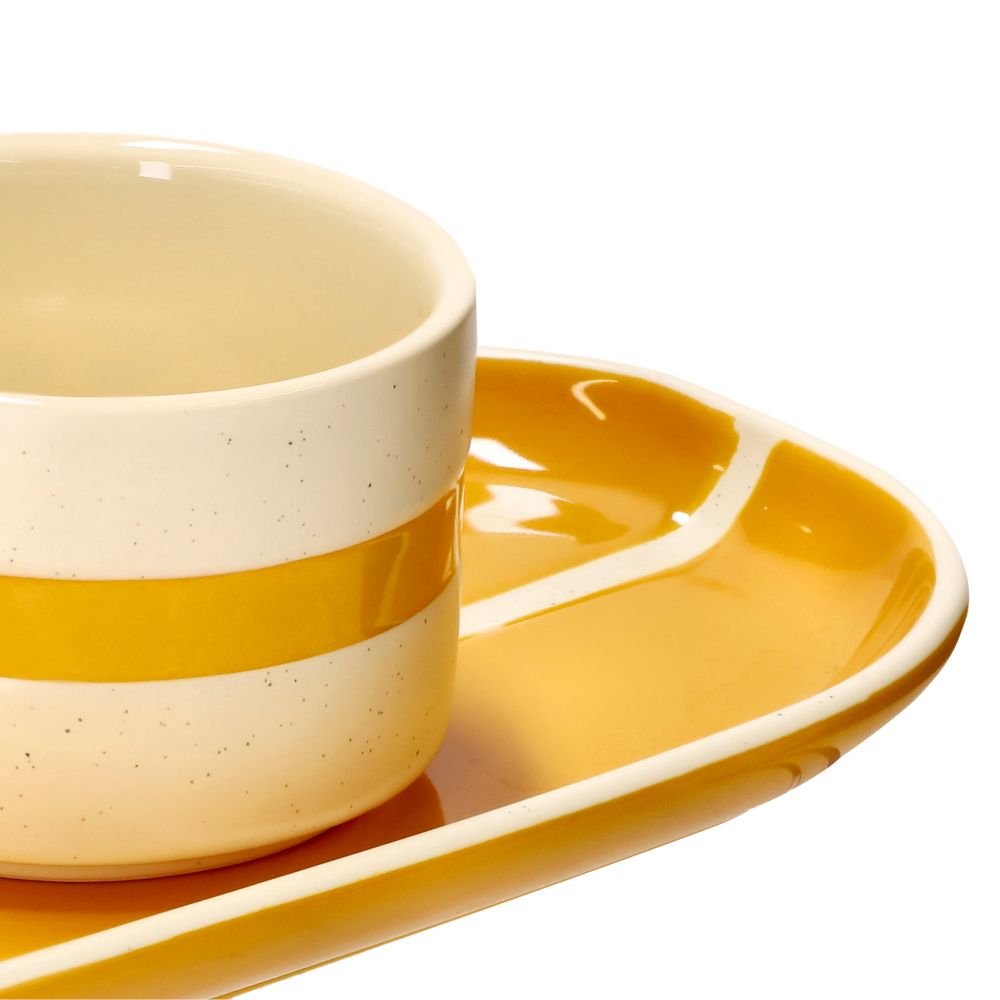 Set de bowl con plato de cerámica