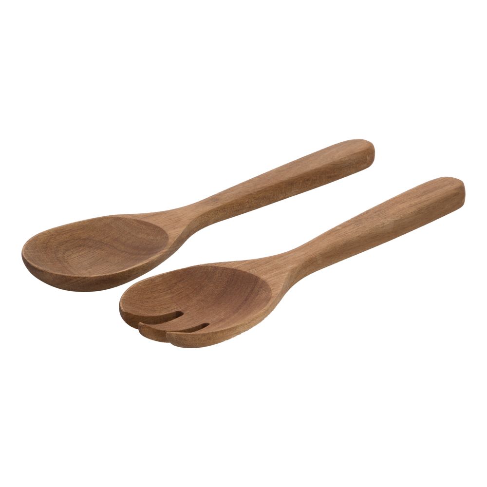 Set de servicio para ensalada de madera 28x7x2.5 cm
