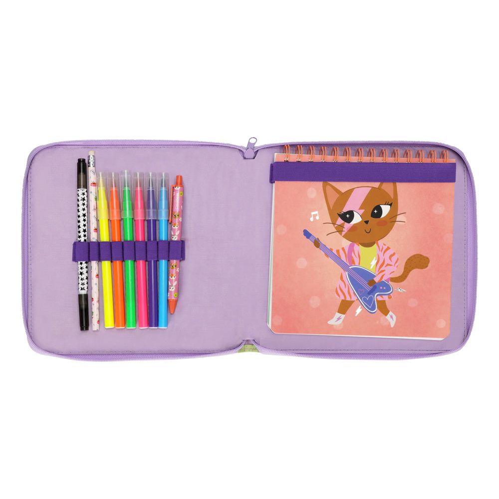 Set de dibujo con estuche y libreta