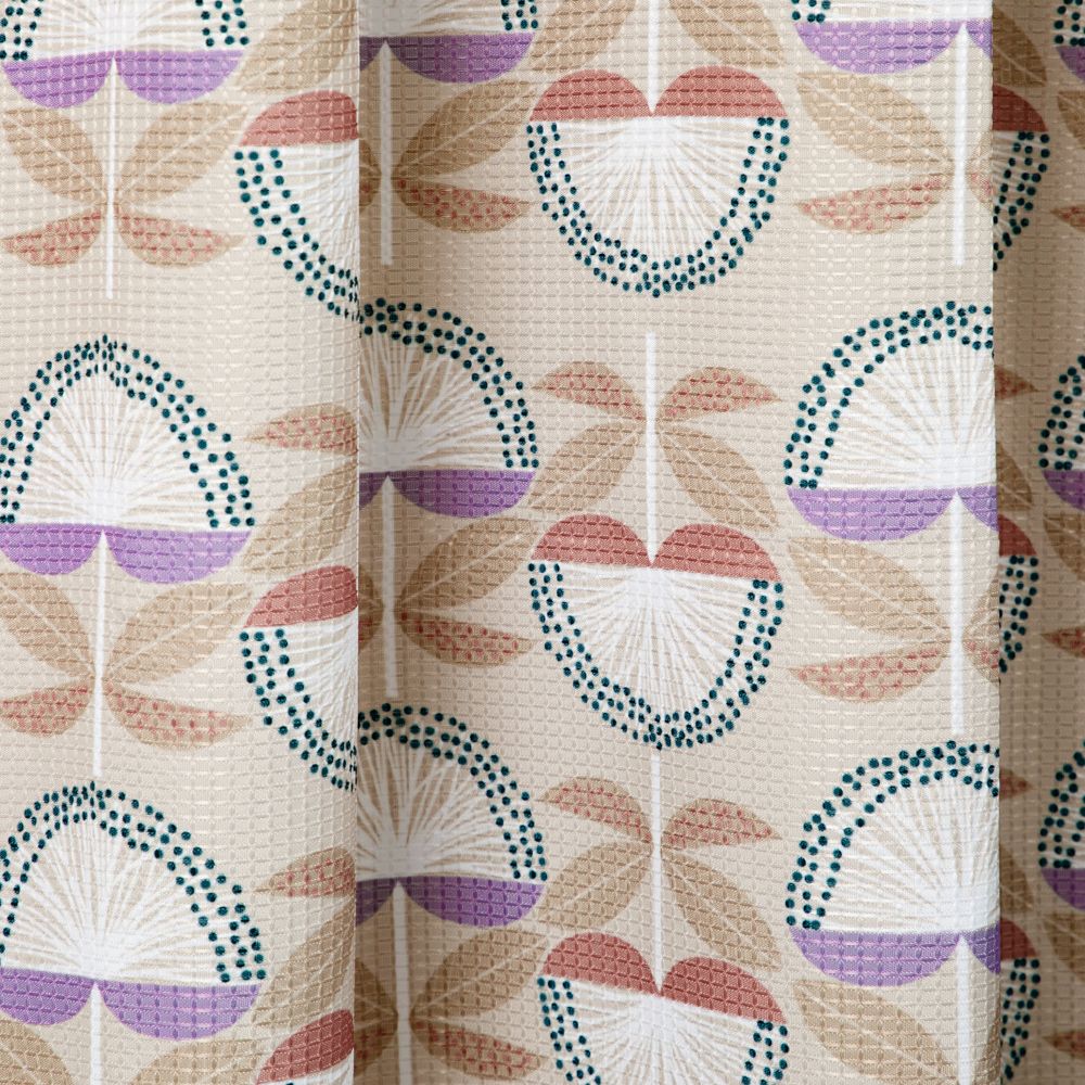 Cortina de baño waffle texturizada 180x180 cm