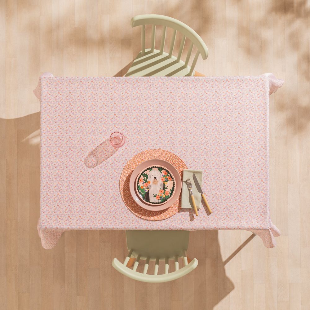 Mantel texturado con estampado 150x210 cm