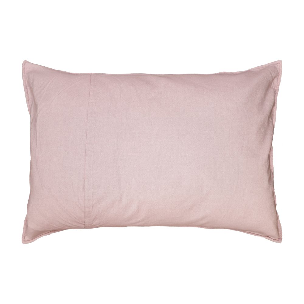 Funda de almohadón de algodón bordado 70x50 cm