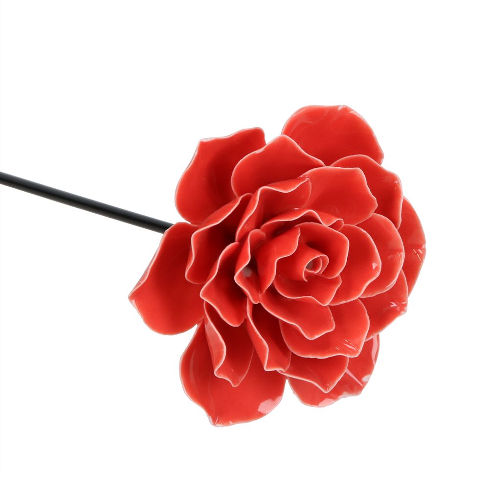 Estaca para jardín de flor cerámica