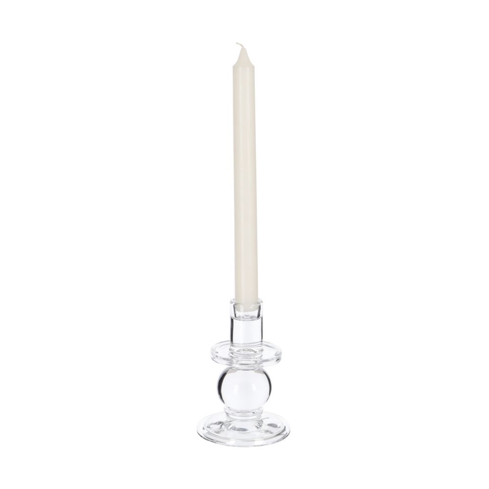 Candelabro perfil de vidrio 9x13.3 cm