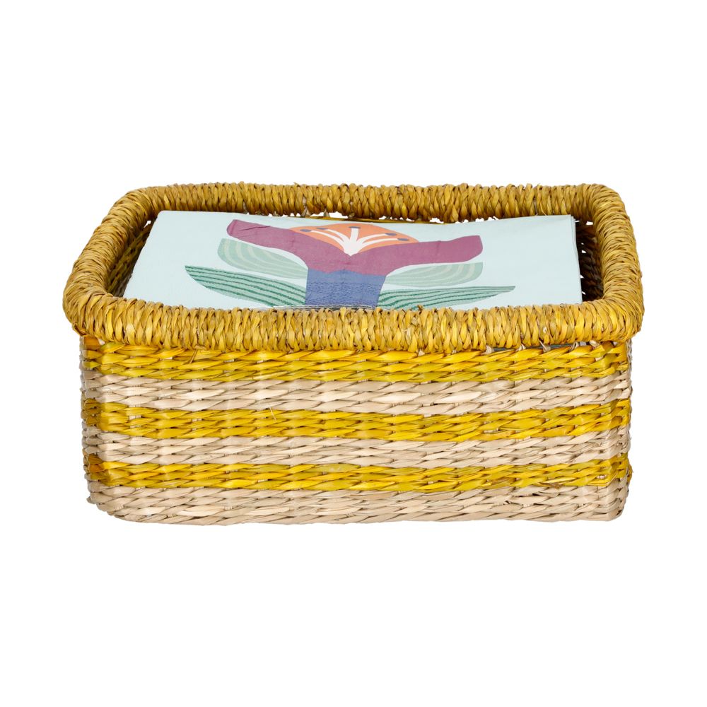 Servilletero de fibra natural grande