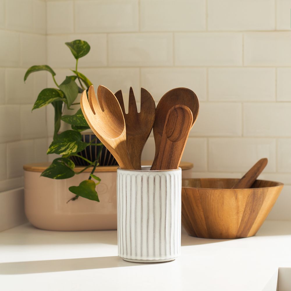 Porta utensilios de cerámica diámetro 12x16 cm