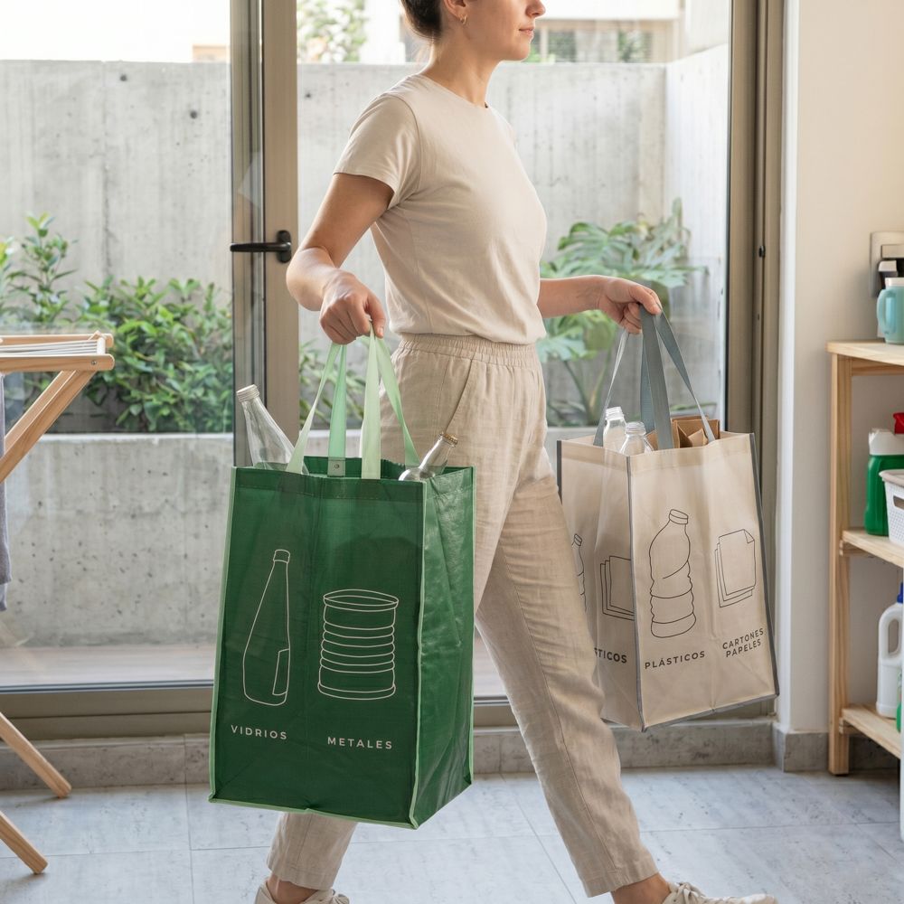 Set de 2 bolsas para reciclaje