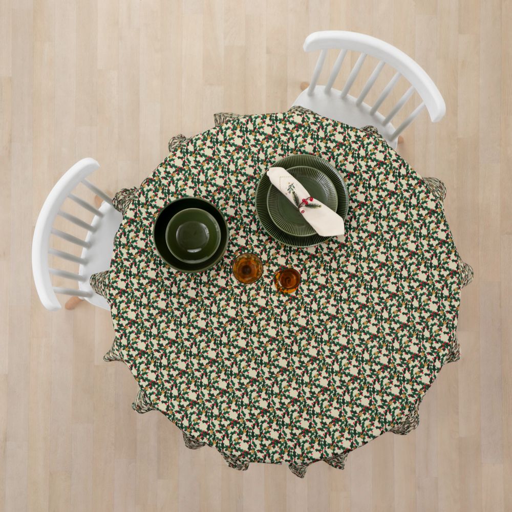 Mantel con estampado navideño diámetro 150 cm