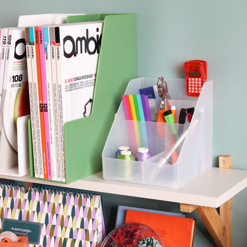 Organizador plástico de Documentos 16x17.8x17.8 cm