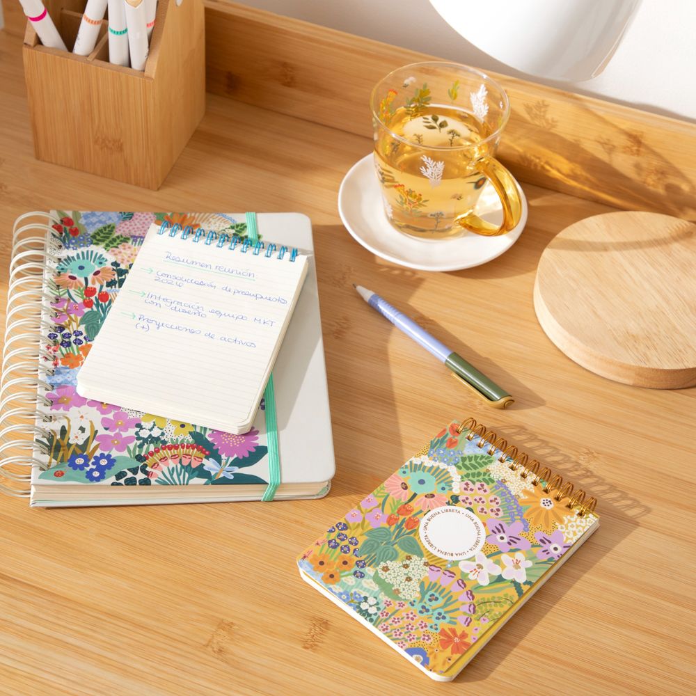 Set 2 libretas espiral 80 hojas 11x16 cm