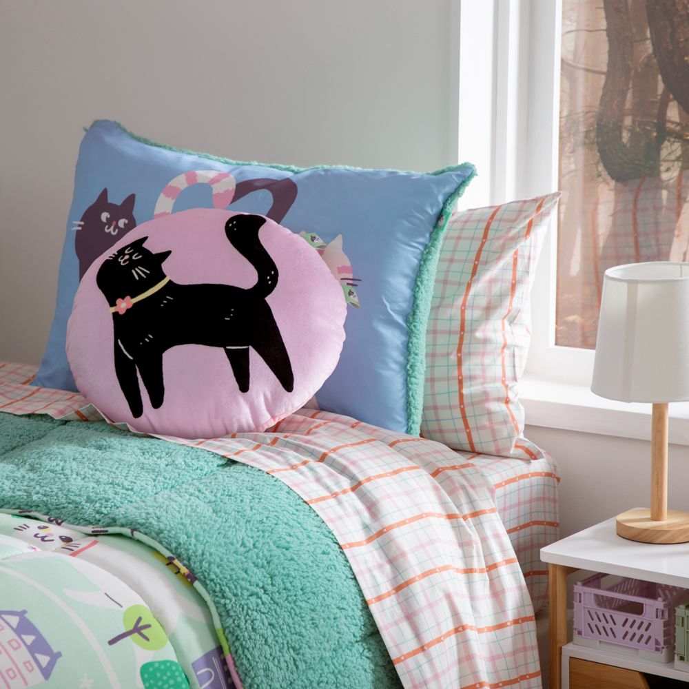 Cojín con estampado gato 45 cm