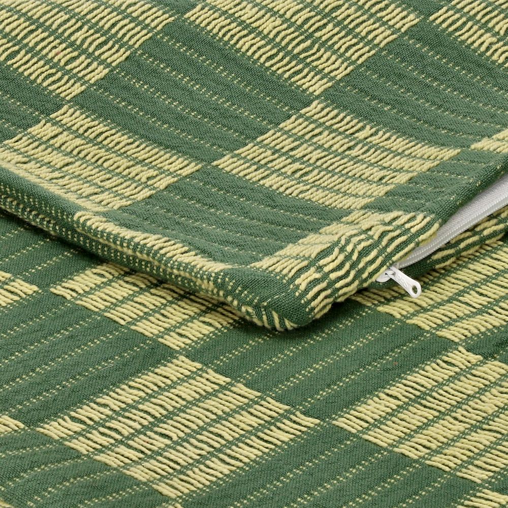 Funda de cojín algodón hilado 45x45 cm