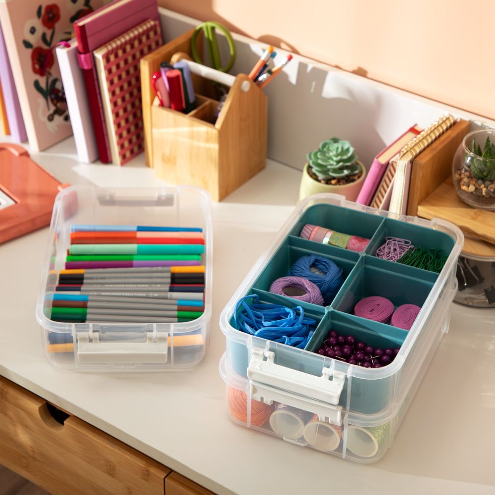 Caja multifuncional de plástico 27.5x18x19.5 cm