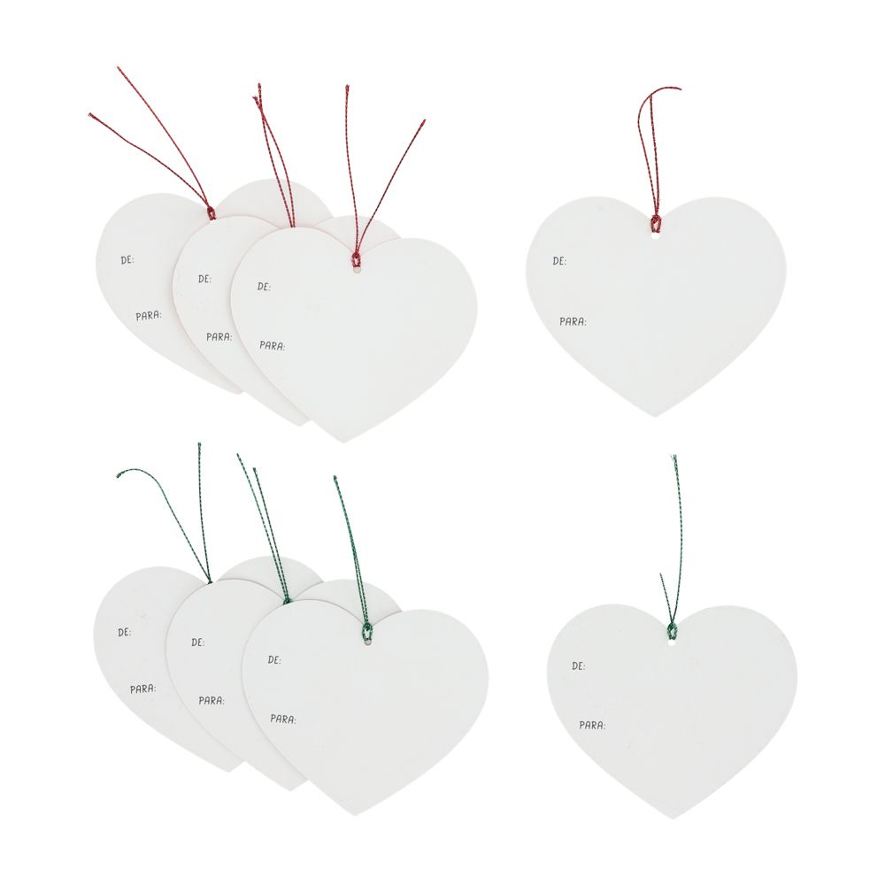 Set de 8 tarjetas de regalo navideñas