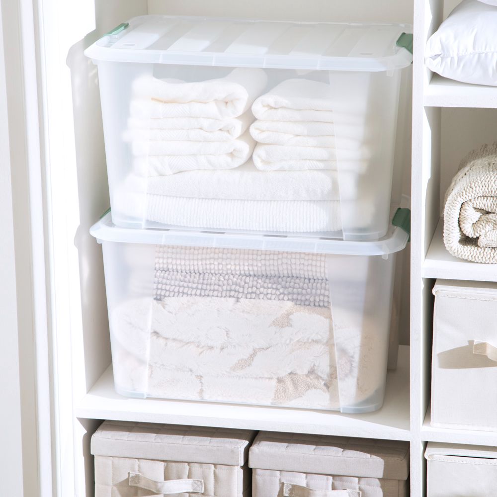 Caja organizadora con tapa 52 l 56.9x39x33.5 cm