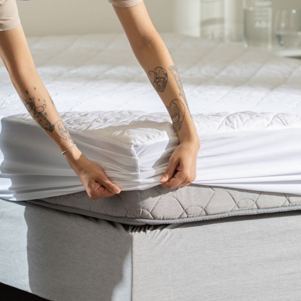 Cubrecolchón acolchado repelente al agua Matrimonial