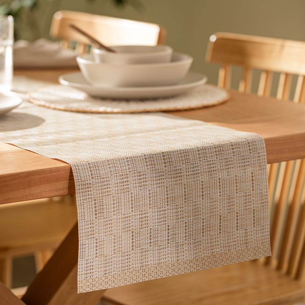 Camino de mesa PVC tejido 35x130 cm