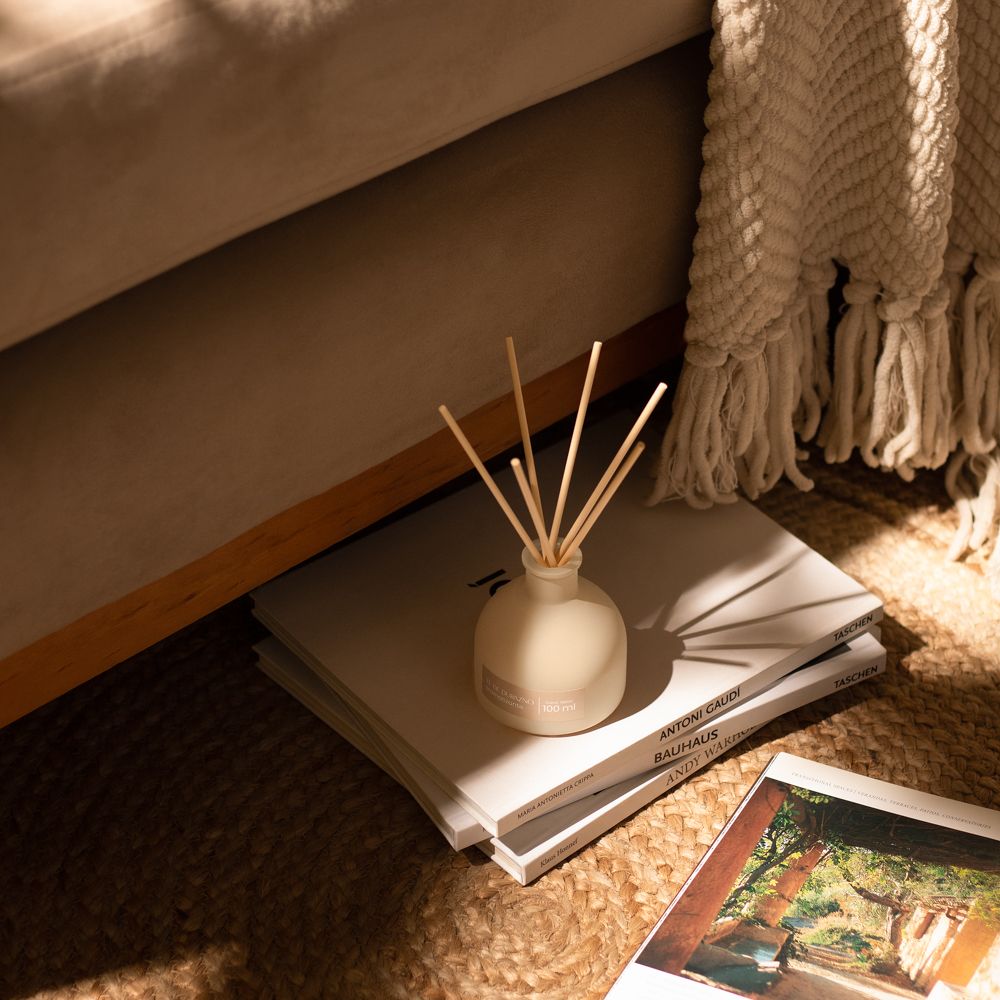 Botella con varitas aromáticas té de durazno 100 ml