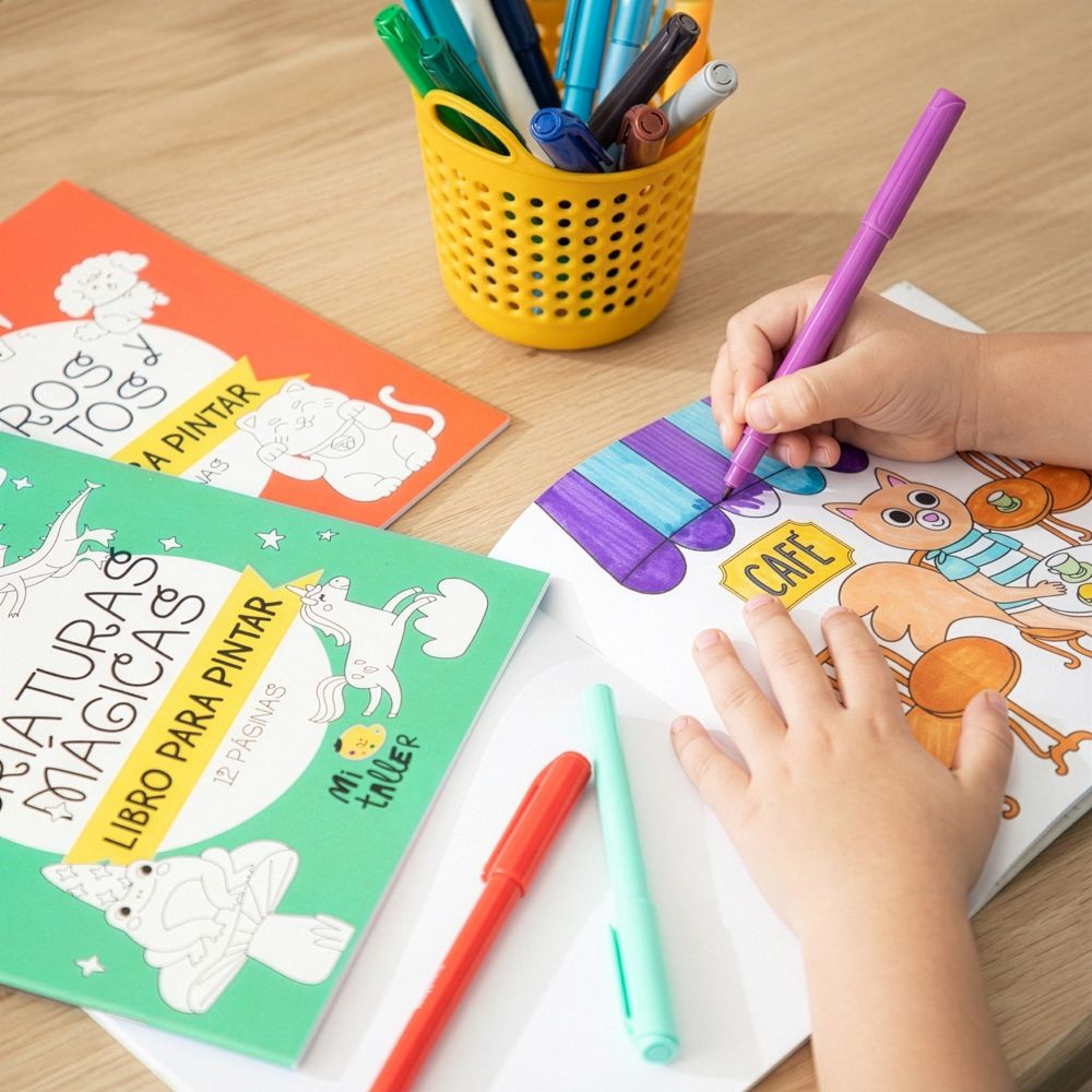 Set 3 libros para colorear